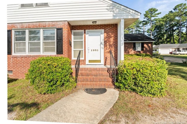 1905 N Rowland Ave N, Lumberton, NC 28358 - entrance to property featuring brick siding