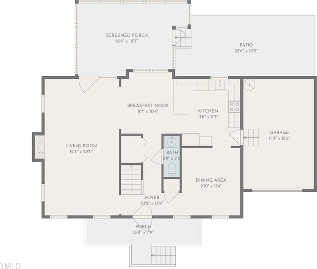 3421 Tunas St, Raleigh, NC 27616 - view of home floor plan