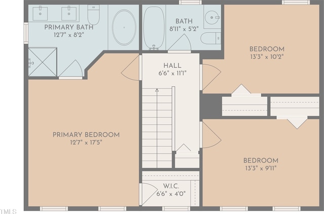 3421 Tunas St, Raleigh, NC 27616 - view of home floor plan