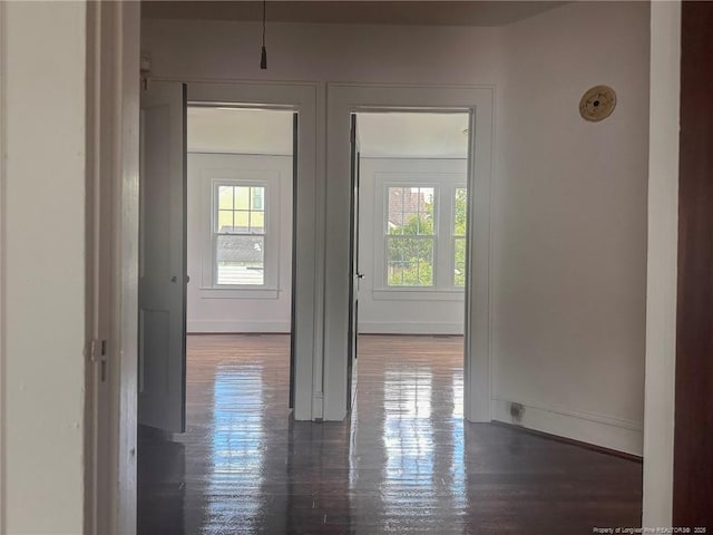 202 E 17th St, Lumberton, NC 28358 - hallway featuring plenty of natural light and wood finished floors
