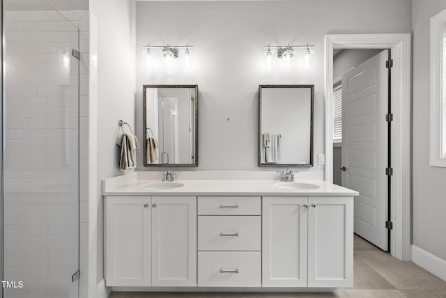 733 Daniel Ridge Rd, Wendell, NC 27591 - full bath with a stall shower and double vanity