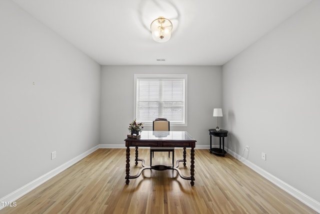 733 Daniel Ridge Rd, Wendell, NC 27591 - office area featuring wood finished floors and baseboards