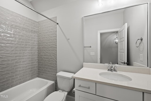 733 Daniel Ridge Rd, Wendell, NC 27591 - bathroom featuring vanity and shower / bathtub combination