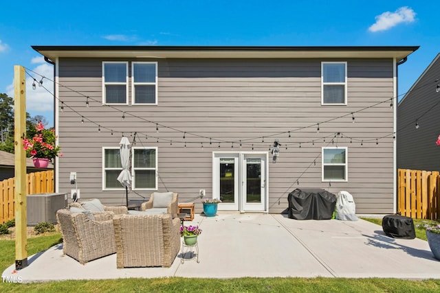 444 Campbell Ridge Pl, Wendell, NC 27591 - back of house with an outdoor hangout area and a patio area