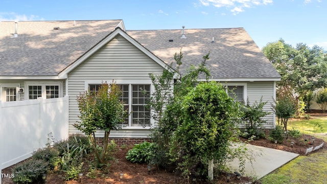 3782 Loblolly Dr # 5, Rocky Mount, NC 27804 - rear view of house with a shingled roof and a patio