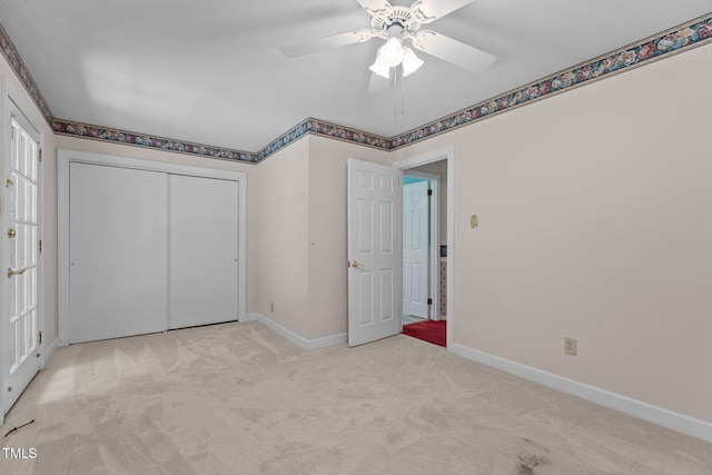 18 Red Pine Rd, Chapel Hill, NC 27516 - unfurnished bedroom with carpet floors, ceiling fan, and a closet
