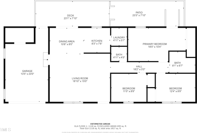 18 Red Pine Rd, Chapel Hill, NC 27516 - view of floor plan / room layout