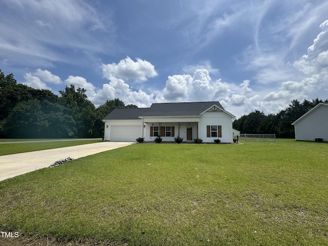 3005 Condor Ct, Deep Run, NC 28525 - view of front of property featuring driveway, an attached garage, and board and batten siding