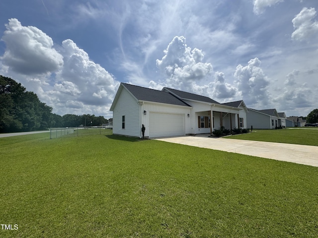 3005 Condor Ct, Deep Run, NC 28525 - view of front of house featuring concrete driveway and a garage