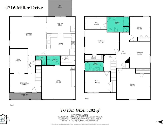 4716 Miller Dr, Durham, NC 27704 - view of room layout