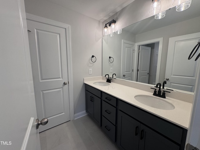 3509 Bailey Lake Dr, Fuquay Varina, NC 27526 - full bathroom with double vanity and baseboards