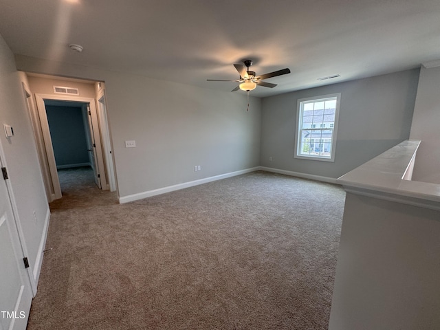 3509 Bailey Lake Dr, Fuquay Varina, NC 27526 - carpeted spare room featuring a ceiling fan and a smoke detector