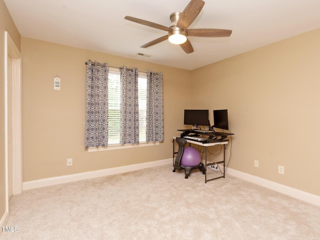 30 Cole Creek Way, Franklinton, NC 27525 - office space with ceiling fan and carpet