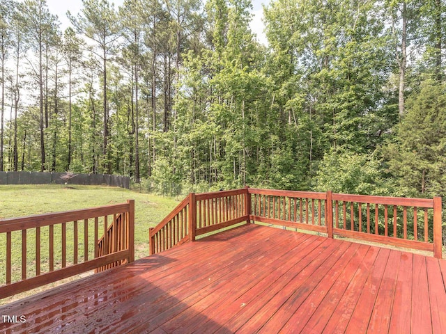30 Cole Creek Way, Franklinton, NC 27525 - wooden terrace with a fenced backyard