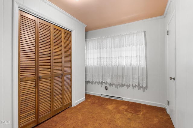 1315 Elder Way, Burlington, NC 27215 - unfurnished bedroom with carpet floors, a closet, and ornamental molding