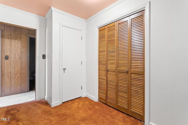 1315 Elder Way, Burlington, NC 27215 - unfurnished bedroom featuring a closet, carpet floors, and crown molding