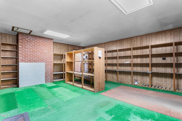 1315 Elder Way, Burlington, NC 27215 - basement with carpet and wooden walls