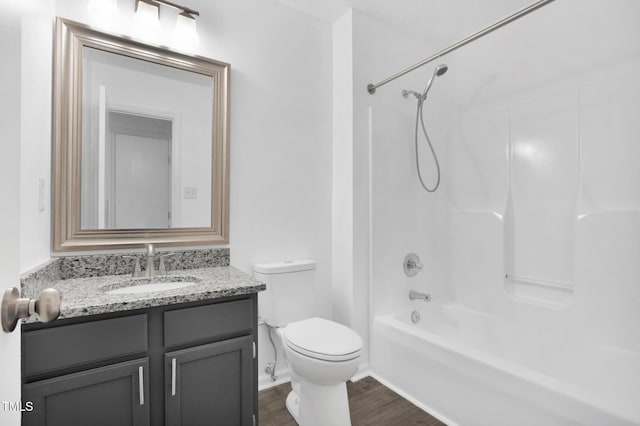 153 Eulon Loop, Raeford, NC 28376 - full bath with vanity, wood finished floors, and shower / tub combination