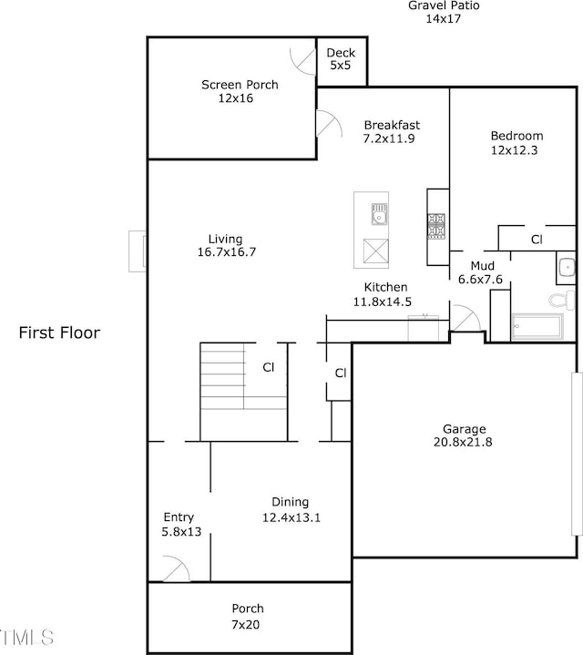 610 Bennett Mtn, Chapel Hill, NC 27516 - view of property floor plan