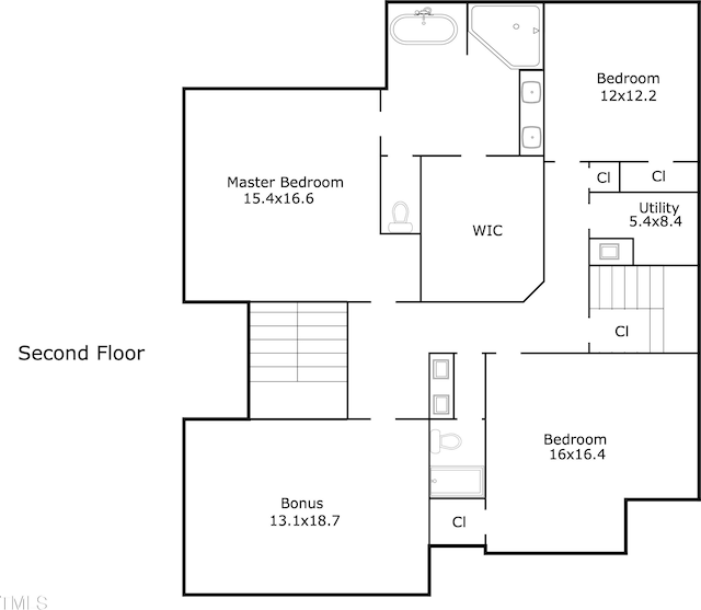 610 Bennett Mtn, Chapel Hill, NC 27516 - view of floor plan / room layout