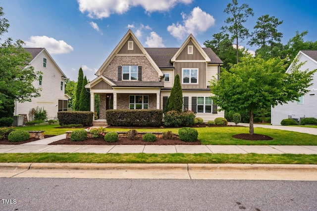 610 Bennett Mtn, Chapel Hill, NC 27516 - craftsman house featuring board and batten siding and a front lawn