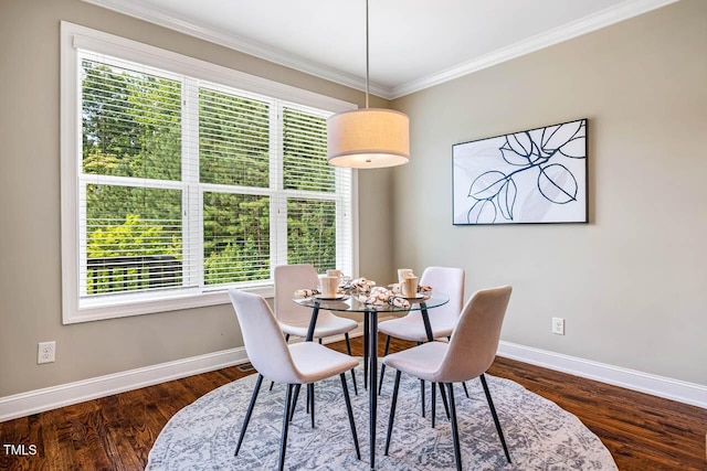 610 Bennett Mtn, Chapel Hill, NC 27516 - dining room with ornamental molding and wood finished floors
