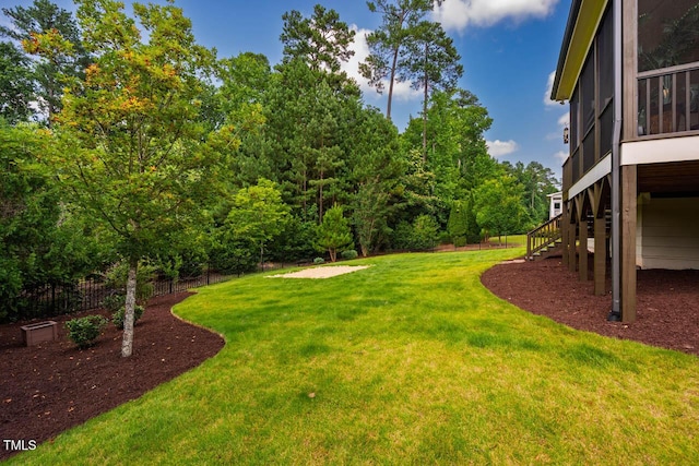 610 Bennett Mtn, Chapel Hill, NC 27516 - view of yard featuring stairs