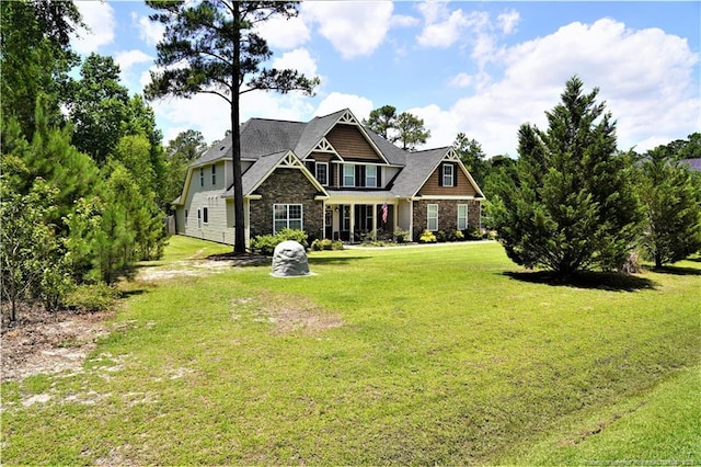 930 Old Vander Rd, Fayetteville, NC 28312 - view of front of property featuring stone siding and a front lawn