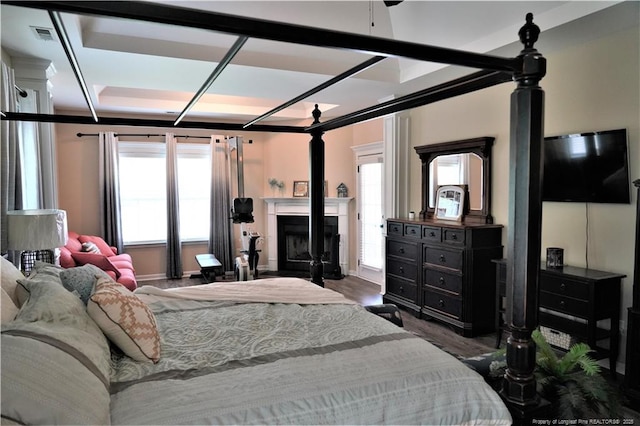 930 Old Vander Rd, Fayetteville, NC 28312 - bedroom with a fireplace and wood finished floors