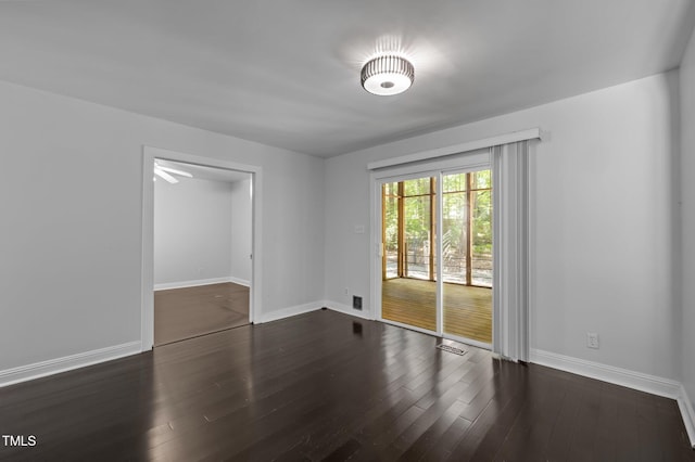 9709 Greenfield Rd, Chapel Hill, NC 27516 - spare room featuring baseboards and wood finished floors