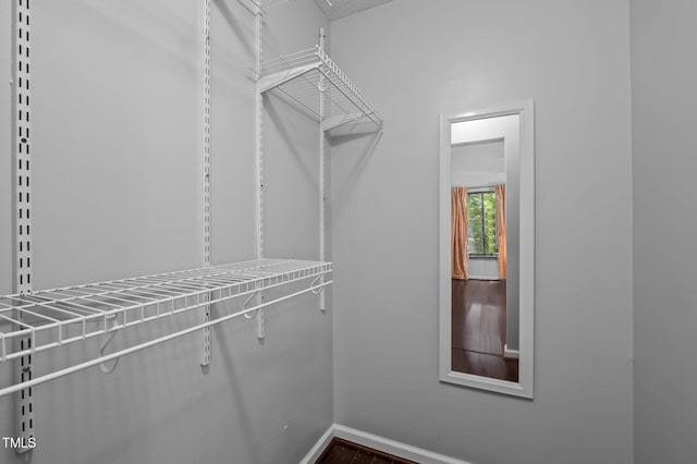 9709 Greenfield Rd, Chapel Hill, NC 27516 - spacious closet featuring wood finished floors