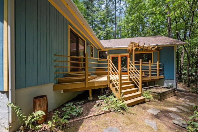 9709 Greenfield Rd, Chapel Hill, NC 27516 - view of wooden deck