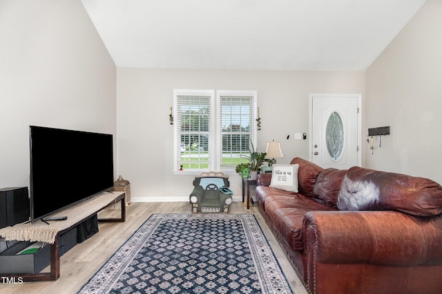 11 Sherman Rd, Fuquay Varina, NC 27526 - living room with light wood-style flooring and baseboards