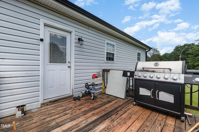 11 Sherman Rd, Fuquay Varina, NC 27526 - deck featuring a grill