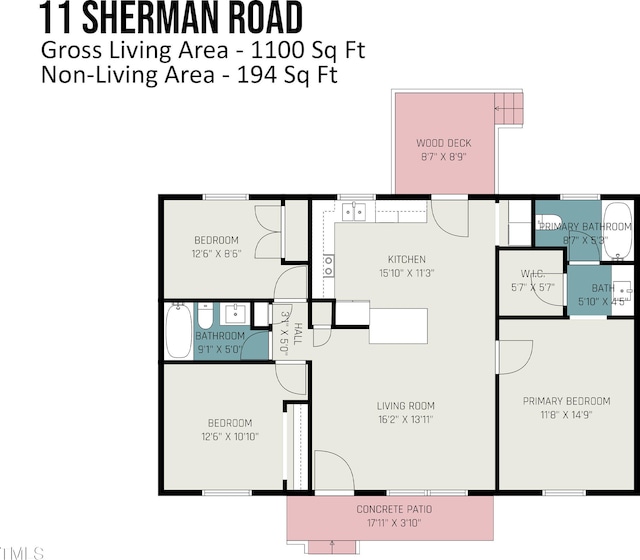 11 Sherman Rd, Fuquay Varina, NC 27526 - view of property floor plan