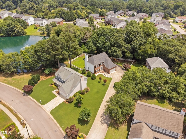 5125 Pinehall Wynd, Raleigh, NC 27604 - aerial view of residential area with a nearby body of water