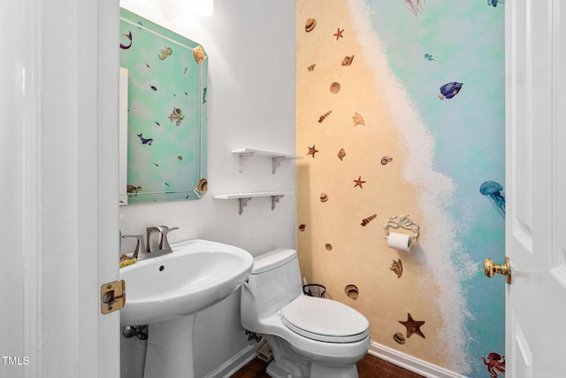 5125 Pinehall Wynd, Raleigh, NC 27604 - bathroom featuring wood finished floors and toilet
