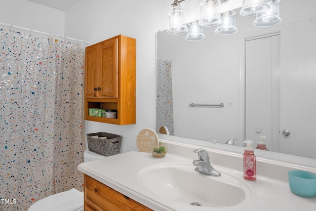 117 James Dr, Pine Level, NC 27568 - full bathroom featuring vanity and a shower with shower curtain