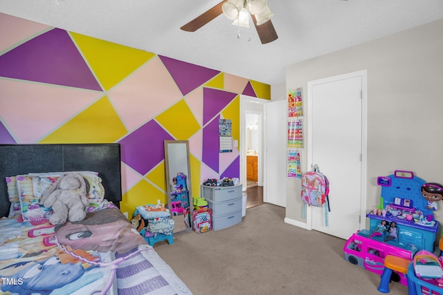 117 James Dr, Pine Level, NC 27568 - carpeted bedroom with a ceiling fan