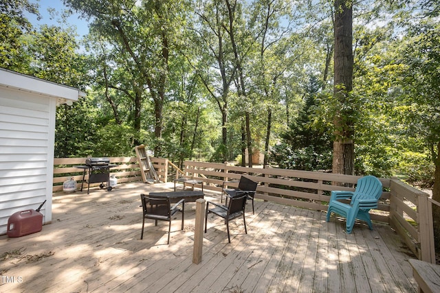 900 Beaman St, Clinton, NC 28328 - deck with area for grilling