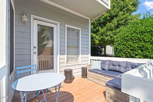 8221 Hempshire Pl Unit 101, Raleigh, NC 27613 - deck with outdoor lounge area