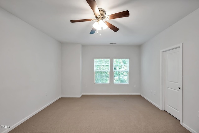 1434 Salem Creek Dr, Apex, NC 27502 - empty room featuring light colored carpet and a ceiling fan