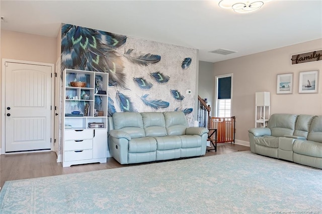 688 Townsend Rd, Raeford, NC 28376 - living area featuring wood finished floors