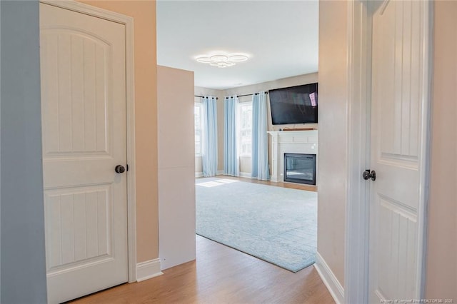 688 Townsend Rd, Raeford, NC 28376 - hallway with light wood-style floors and baseboards