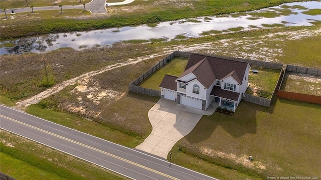 688 Townsend Rd, Raeford, NC 28376 - aerial view of property and surrounding area with a nearby body of water