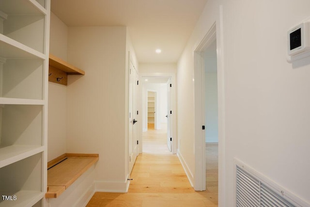 2129 Ridge Rd, Raleigh, NC 27607 - hallway featuring light wood-style floors and recessed lighting