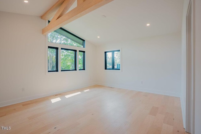 2129 Ridge Rd, Raleigh, NC 27607 - spare room featuring light wood-type flooring and recessed lighting