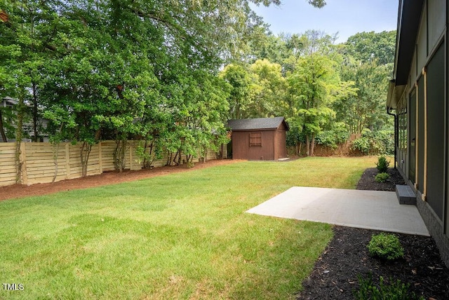 2129 Ridge Rd, Raleigh, NC 27607 - fenced backyard featuring a patio area and a storage shed