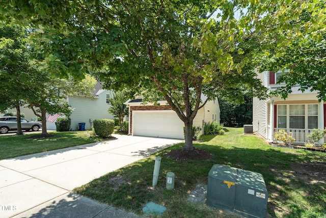 7807 Braefield Dr, Raleigh, NC 27616 - view of front of property featuring a front lawn and concrete driveway