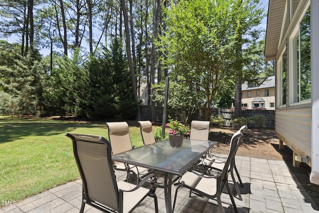 2704 Farnborough Rd, Raleigh, NC 27613 - view of patio / terrace featuring outdoor dining space